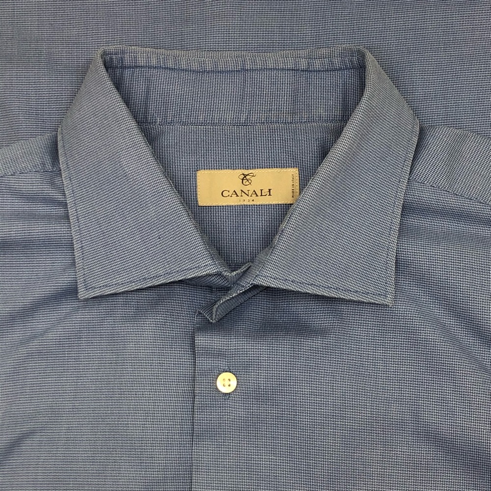 Canali 1934 Mens Longsleeve Dress Shirt. 46 18